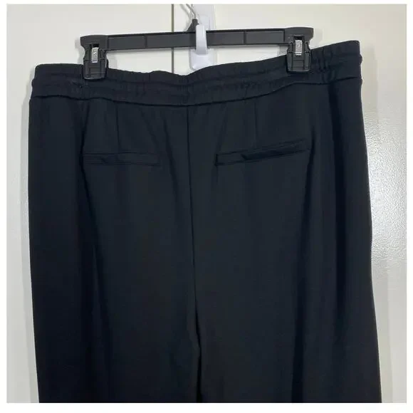 Laundry by Shelli Segal Black Ponte Knit Elastic Waist Pants Size Large - Picture 9 of 10